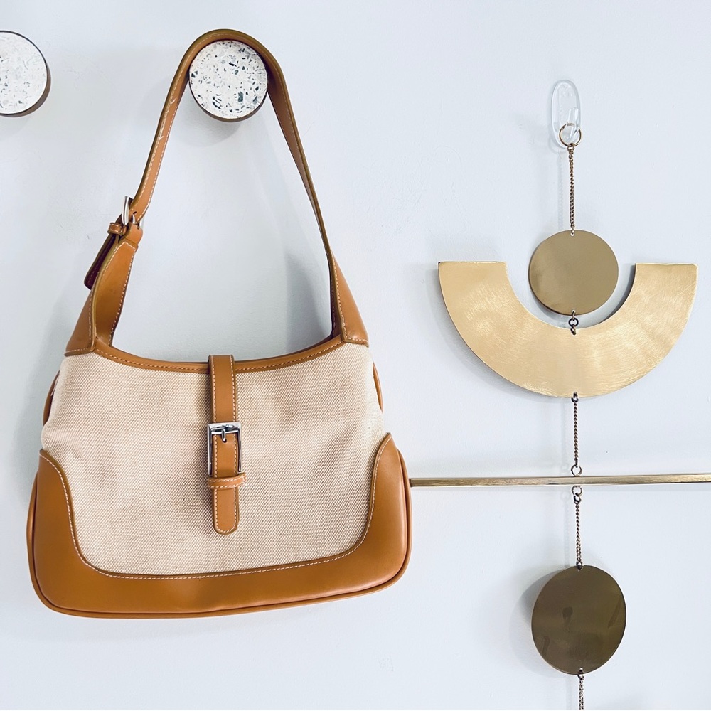 St. John’s Bay Jute and Leather Purse